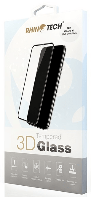 RhinoTech Tvrzené ochranné 3D sklo pro Apple iPhone 12 Mini 5,4'' RT185