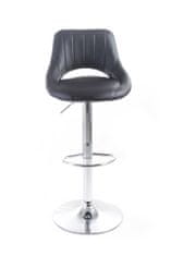 G21 Barová židle G21 Aletra koženková, prošívaná black