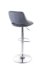 G21 Barová židle G21 Aletra koženková, prošívaná grey