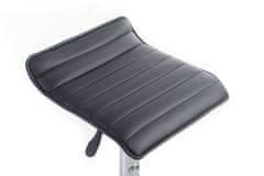 G21 Barová židle G21 Fatea koženková, prošívaná black