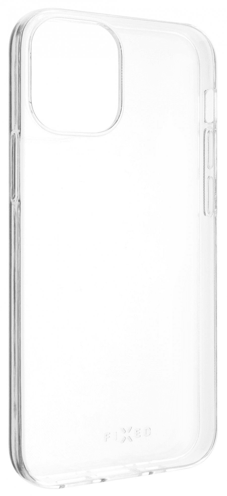 Levně FIXED Ultratenké TPU gelové pouzdro Skin pro Apple iPhone 12 Mini, 0,6 mm FIXTCS-557, čiré