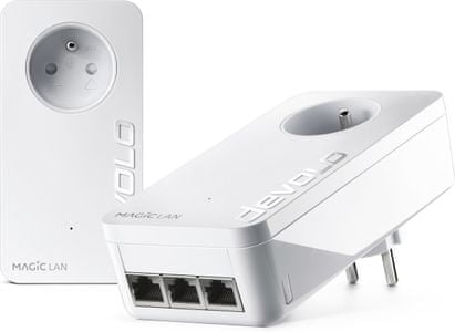 Powerline Devolo Magic 2 LAN triple Starter Kit (8514) Powerline dlouhý dosah rychlý stabilní internet