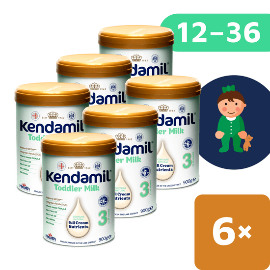 Kendamil batolecí mléko 3 (6x 900 g) DHA+