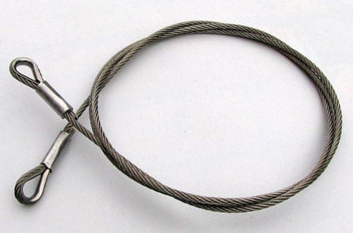 Mastrant  Ocelové lano s očnicemi, 5 mm (7x7, 1400 daN)