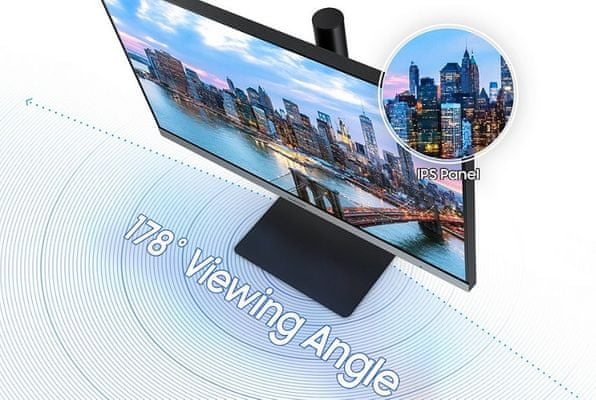 monitor Samsung T65F (LF24T650FYUXEN) IPS panel képminőség reális színmegtekintési szögek