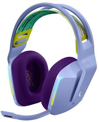 Logitech G733 Lightspeed, fialová (981-000890) profesionální herní sluchátka, odpojitelný mikrofon, bezdrátová