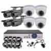 8CH 5MPx STARVIS kamerový set CCTV VR4+4W - DVR s LAN a 4+4 venkovní vari bullet/dome kamery