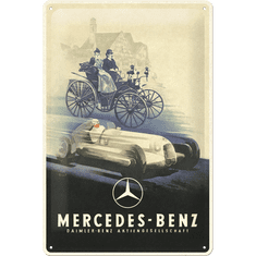 NOSTALGIC-ART Retro cedule 200x300 Mercedes-Benz (Silver Arrow Historic)