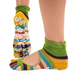 TOETOE dámské YOGA & PILATES prstové ponožky na cvičení SERENE, zelená, 35-38