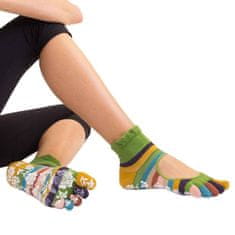 TOETOE dámské YOGA & PILATES prstové ponožky na cvičení SERENE, zelená, 35-38