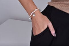 JwL Luxury Pearls Jemný náramek z pravých perel s přívěsky JL0419