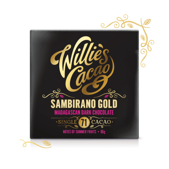 Willies Cacao Čokoláda Madagascan Gold hořká 71%, 50g