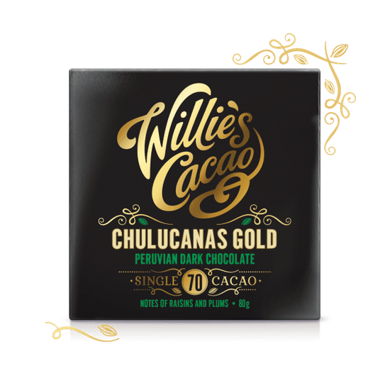 Willies Cacao  Čokoláda Peruvian Gold Chulucanas hořká 70%, 50g