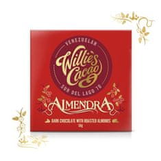 Willies Cacao Čokoláda Almendra hořká s mandlí 70%, 50g