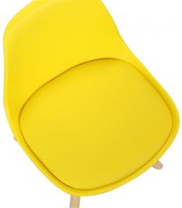 BHM Germany Dětská jídelní židle Nakoni, žlutá