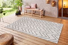 Hanse Home Kusový koberec Flatweave 104839 Cream/Black – na ven i na doma 160x230
