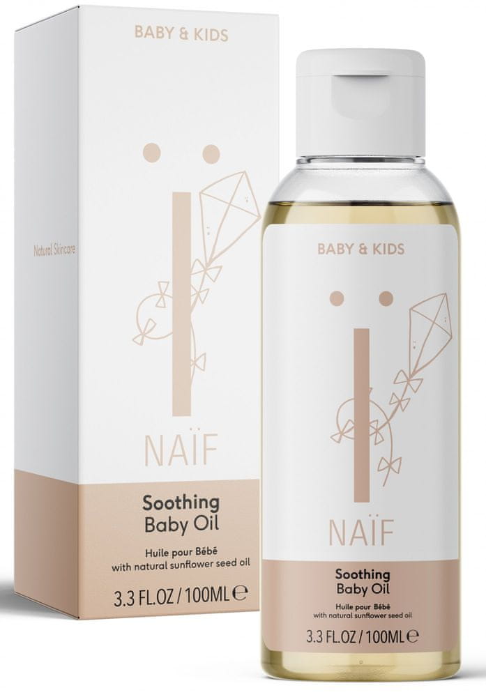 Levně NAIF Zklidňující masážní olej pro děti a miminka 100ml