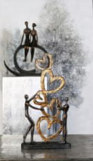 Dekorace Love, 41 cm, bronz
