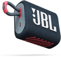 JBL GO 3, modrá/růžová
