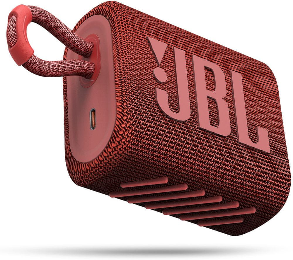 Levně JBL GO 3, červená