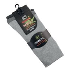 RS dámské i pánské zdravotní bambusové antibakteriální ponožky bez gumiček 43038 3-pack, 35-38