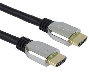 Levně PremiumCord Ultra HDMI 2.1 High Speed + Ethernet kabel 8K@60Hz, 4K@120Hz, Full HD kabel, zlacené konektory 0,5 m kphdm21z05