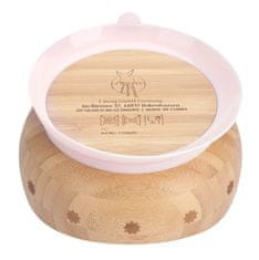 Lässig Bowl Bamboo/Wood Little Chums mouse with suction pad/silicone 1310049725