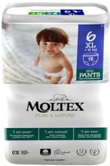 MOLTEX Natahovací plenkové kalhotky Moltex Pure & Nature XL +14 kg (18 ks)
