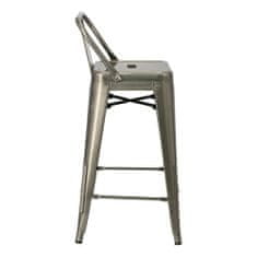 Fernity Barová židle Paris Back krátká 66cm kovová insp. Tolix