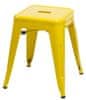 Pařížská žlutá stolička inspirovaná Tolixem