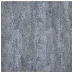Greatstore Samolepicí podlahové desky 5,11 m2 PVC šedý mramor