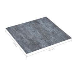 Greatstore Samolepicí podlahové desky 20 ks PVC 1,86 m2 šedý mramor