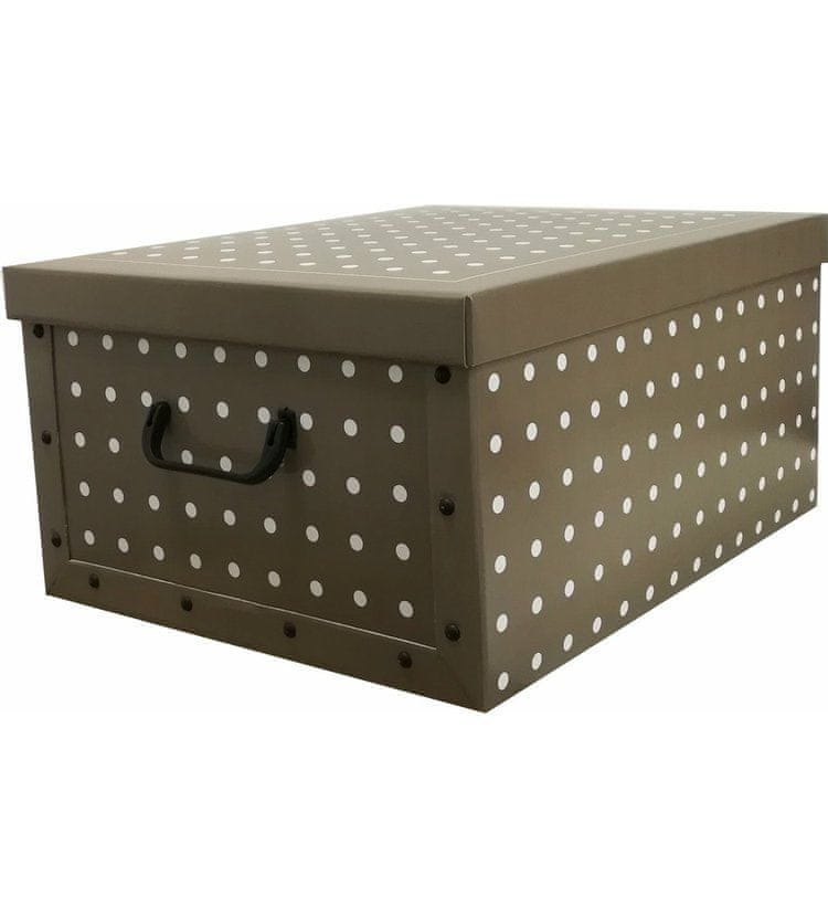 Levně Compactor Skládací úložná krabice Rivoli - karton box 50 x 40 x 25 cm