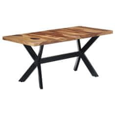 Greatstore Jídelní stůl 160 x 80 x 75 cm masivní sheeshamové dřevo