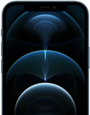 Apple iPhone 12 Pro, OLED Retina XDR displej, TrueTone displej, věrné barvy, vysoké rozlišení, velký displej, šetrný