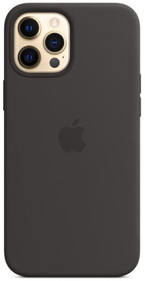 Apple iPhone 12 Pro Max Silicone Case with MagSafe - Black MHLG3ZM/A