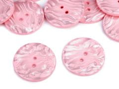 Kraftika 5ks růžová sv. knoflík perleťový velikost 60"