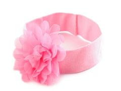 Kraftika 1ks růžová střední dětská elastická čelenka do vlasů s