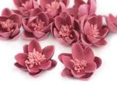 Kraftika 8ks růžová malinová květ s pestíky 30mm