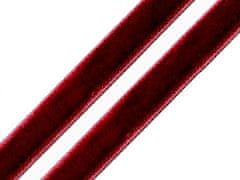 Kraftika 5m červená karmínová sametová stuha šíře 9mm