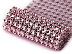 Kraftika 9m růžová sv. diamantový pás šíře 58mm