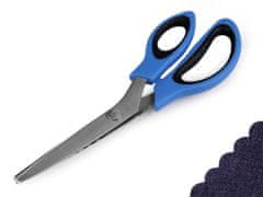 Kraftika 1ks 2 modrá obloučky nůžky entlovací délka 24cm obloučky /