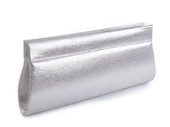 Kraftika 1ks (11a) stříbrná sv. kabelka - psaníčko metalické
