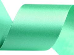 Kraftika 5m zelená pistáciová atlasová stuha svazky po 5m šíře 40mm,