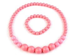 Kraftika 1sada růžová retro náhrdelník a náramek