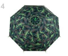 Kraftika 1ks 4 zelená tmavá dinosaurus dětský vystřelovací deštník s