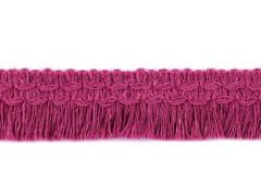Kraftika 9m pink bavlněné třásně šíře 25mm, střapce