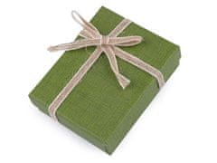 Kraftika 1ks zelená trávová krabička na šperky 7x9cm