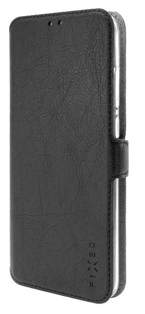 FIXED Tenké pouzdro typu kniha Topic pro Samsung Galaxy M11, černé FIXTOP-571-BK