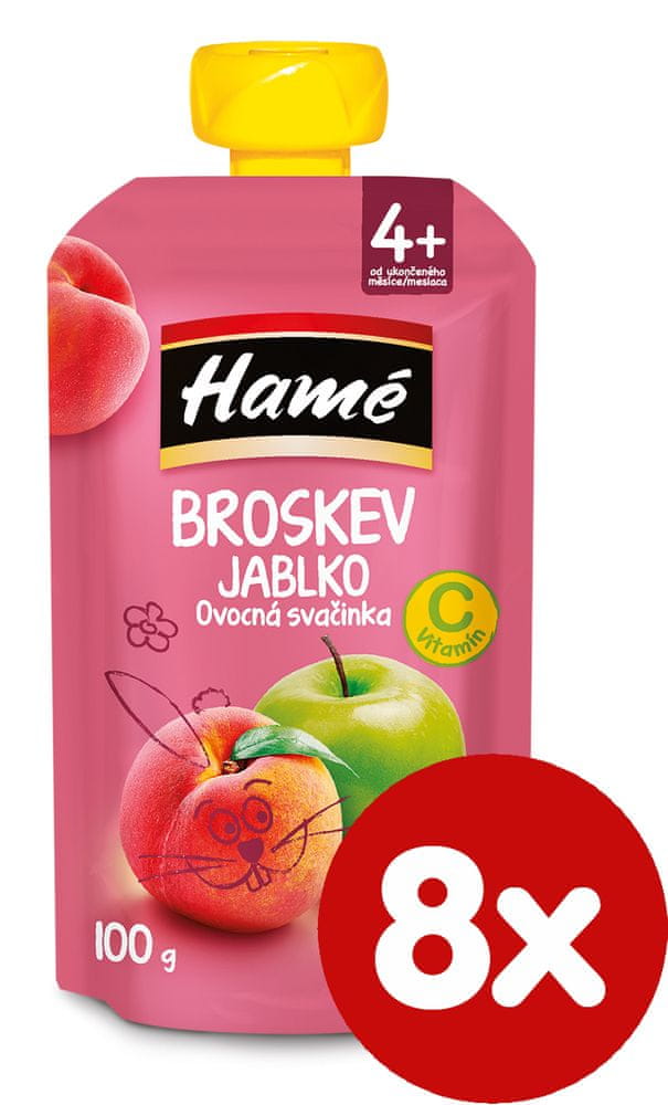 Hamé Broskev kapsička 8x 100g